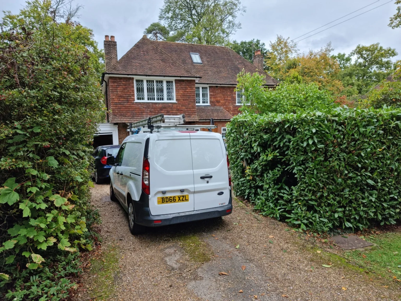 Painter Ealing branded van on site outside a property in North West London